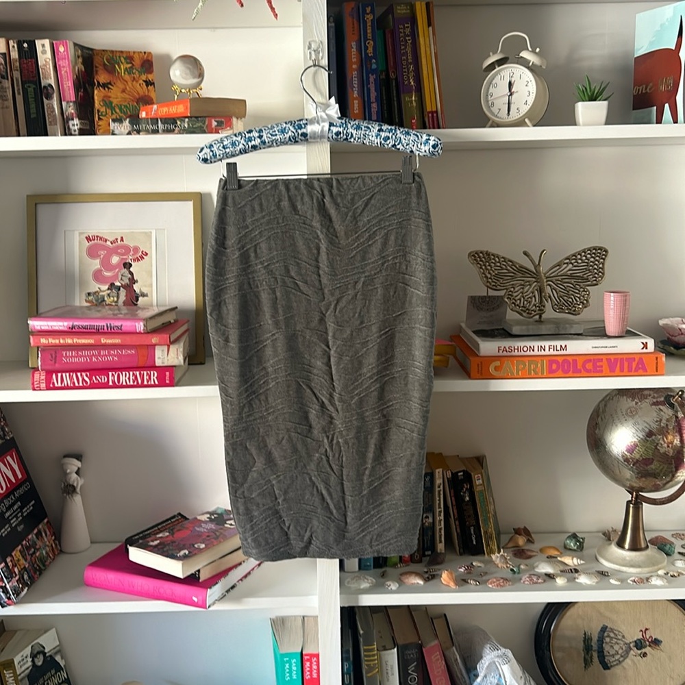 Missguided pencil skirt gray size small